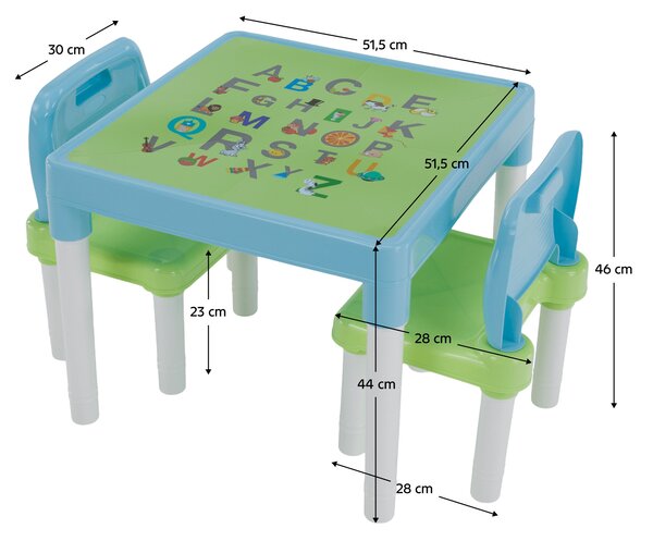 Set pentru copii Baello (albastru + verde). 1017005