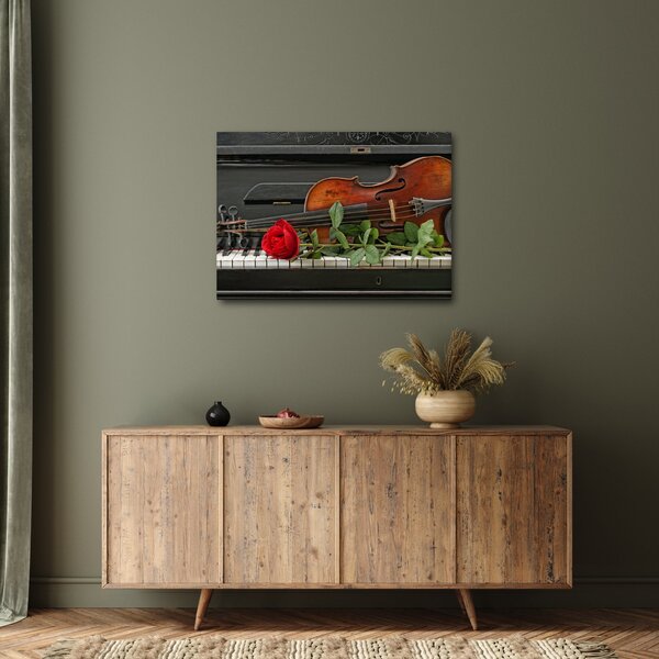 Tablou - Amintire de muzicean (70x50 cm)