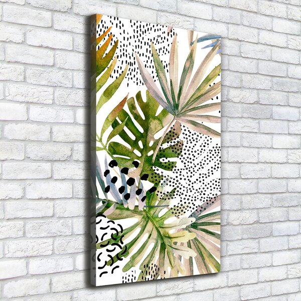 Tablou canvas frunze tropicale