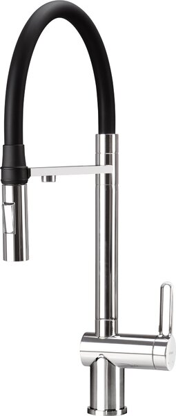 Baterie chiuvetă Deante Magnetic cu racord filtru apă și cioc elastic, cromată, BRM_075M