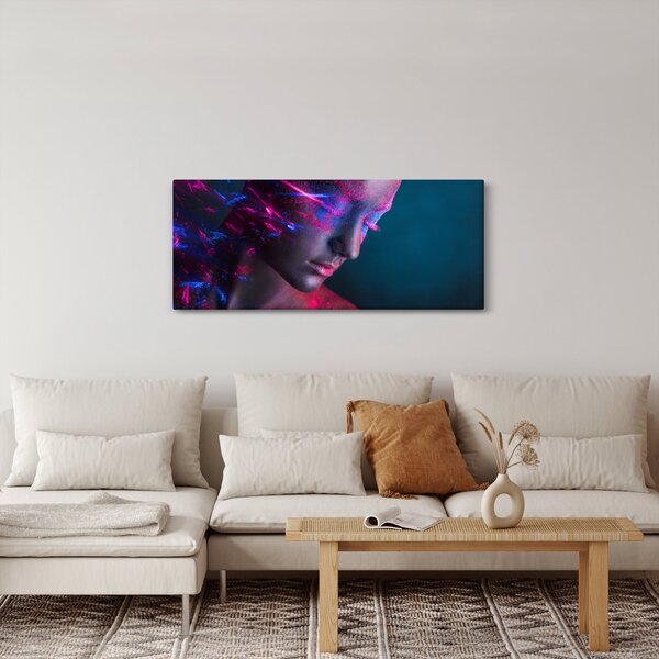 Tablou strălucitor a femeii (120x50 cm)