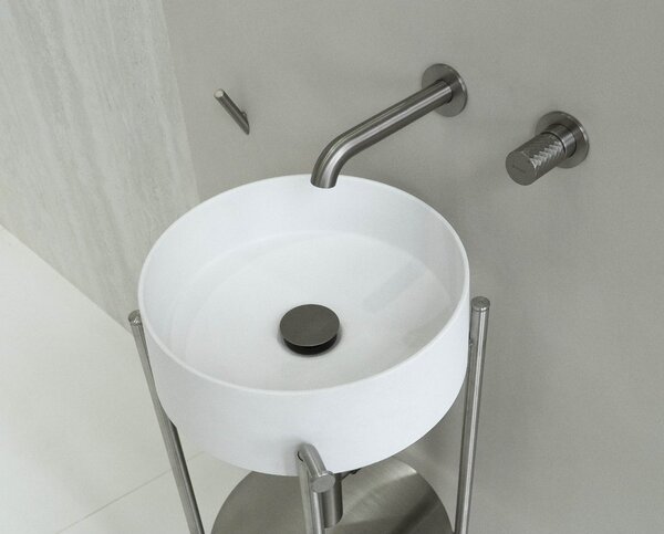 Deante Silia, baterie lavoar ascuns, otel, BHS_F54L