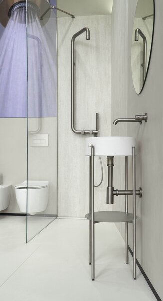 Deante Silia, baterie lavoar ascuns, otel, BHS_F54L