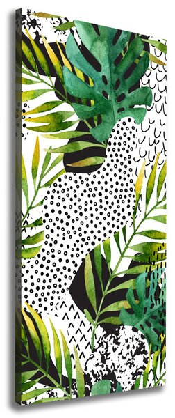 Print pe canvas frunze tropicale