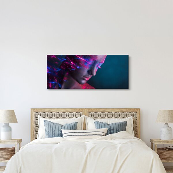 Tablou strălucitor a femeii (120x50 cm)