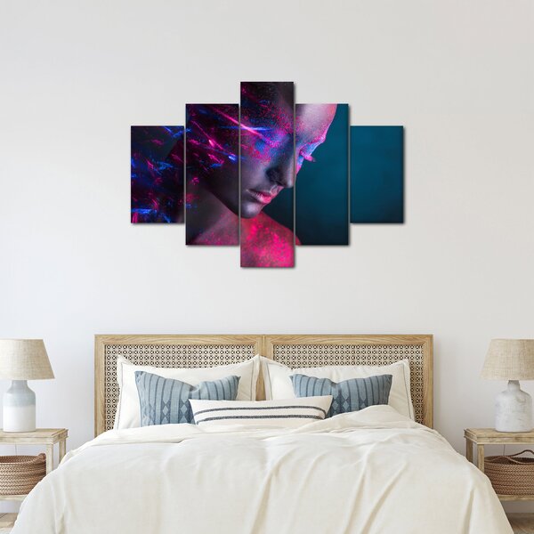 Tablou strălucitor a femeii (150x105 cm)