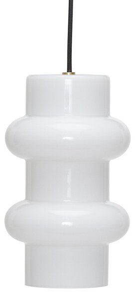 Lustră Pendul Hübsch, Pilule Double, reglabil, Alb, Camera de zi, Sticlă, Scandinavă