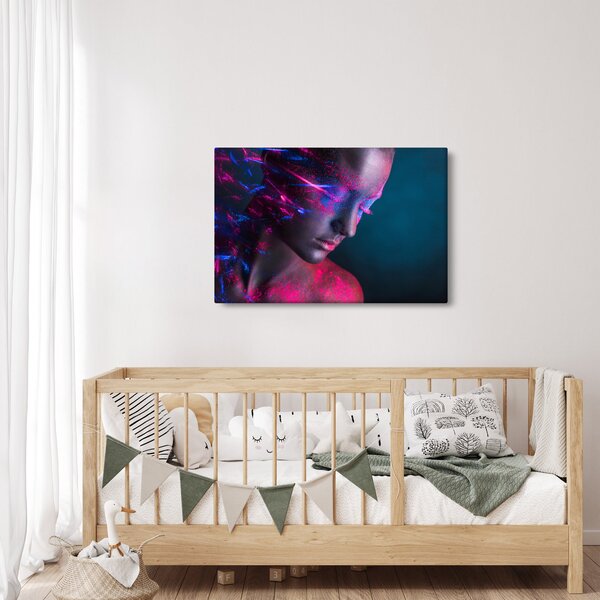 Tablou strălucitor a femeii (90x60 cm)