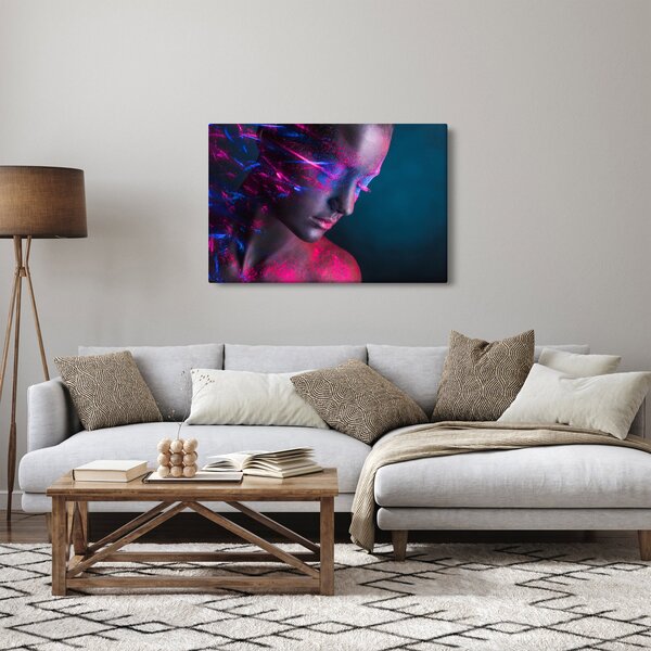 Tablou strălucitor a femeii (90x60 cm)