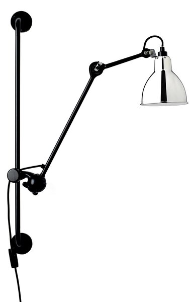 Lampă de perete Lampe Gras, 201 Round, Negru, Camera de zi, Metal, Design