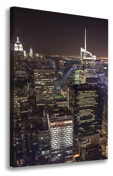 Print pe pânză New York, pe timp de noapte