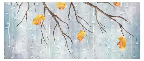 Tablou - Toamna ploioasă (120x50 cm)