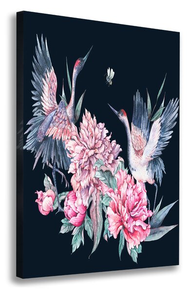 Imprimare tablou canvas Macarale si bujori