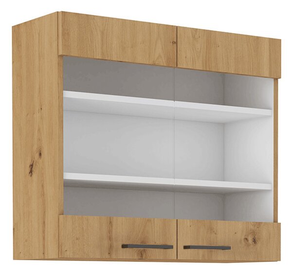 Dulap superior de bucătărie Meriel 80 GS-72 2F (stejar artisan). 1033982