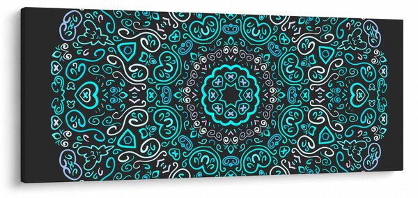 Tablou cu abstracție ornamentală (120x50 cm)