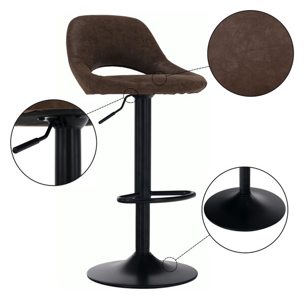 Scaun tip bar Losarr (maro). 1064638