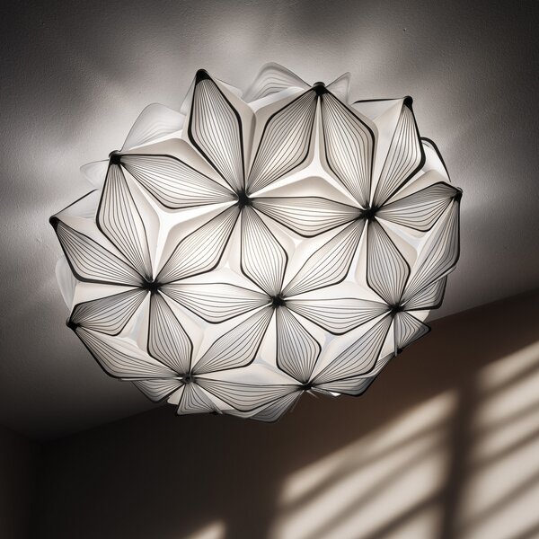 Plafoniere Slamp, C'EST LA VIE, reglabil, Negru, Camera de zi, Plastic, Design