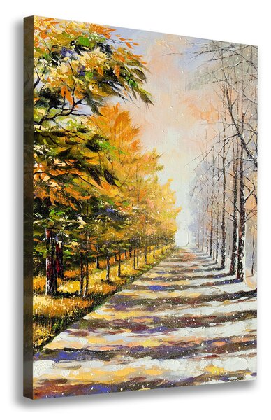 Imprimare tablou canvas Toamna și iarna
