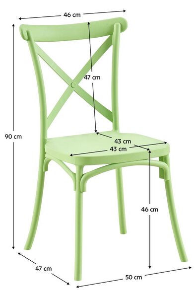 Scaun de grădină Saviva (verde). 1119367