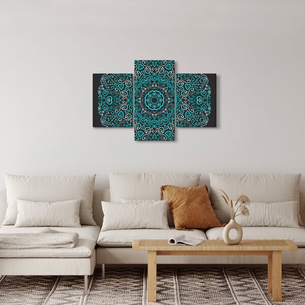 Tablou cu abstracție ornamentală (90x60 cm)