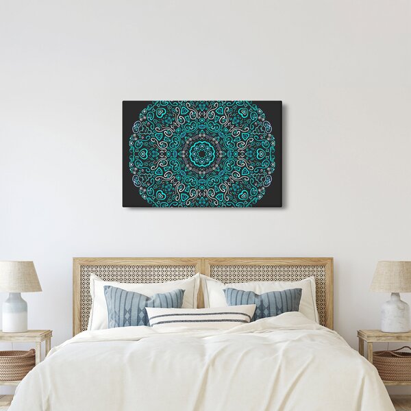 Tablou cu abstracție ornamentală (90x60 cm)
