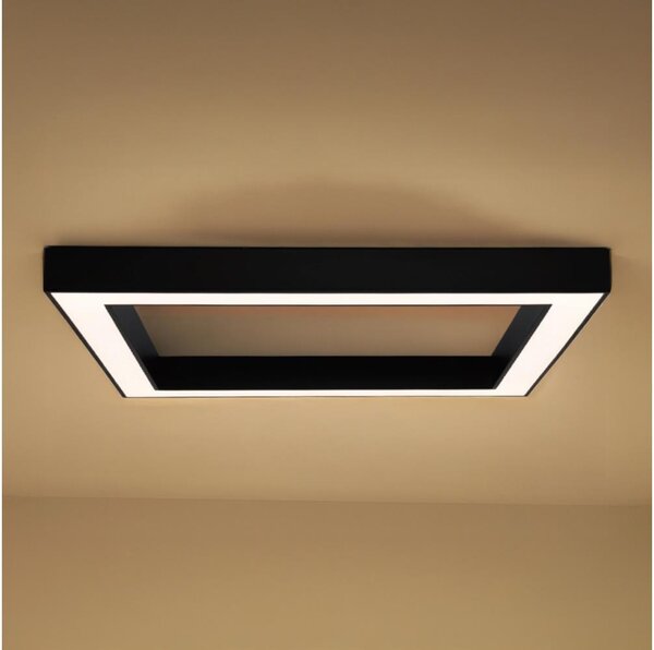 Plafonieră LED/130W/230V 3000/4000/6500K 100x100 cm neagră