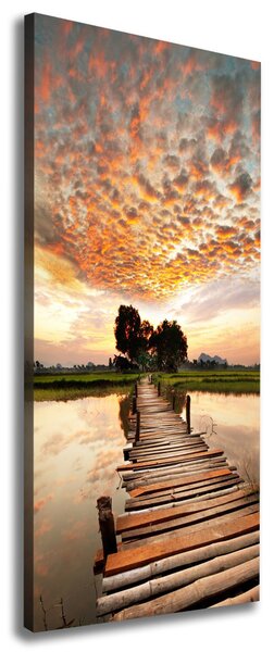 Print pe canvas pod de lemn