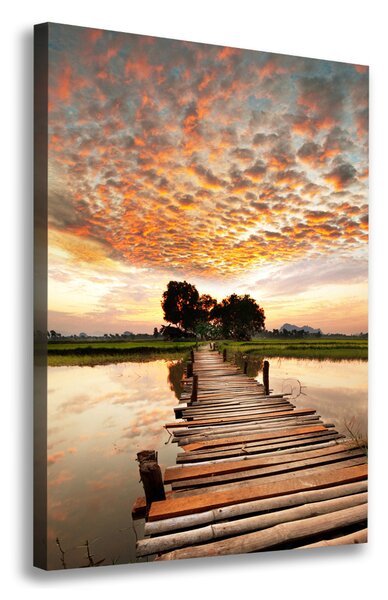Print pe canvas pod de lemn
