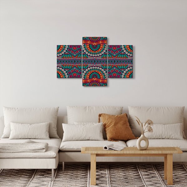 Tablou cu bastracție ornamentală (90x60 cm)