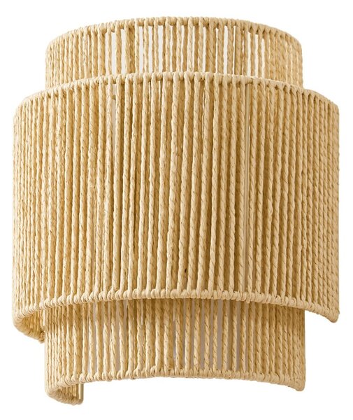 Lampă de perete Lindby, Anuva, reglabil, Bej, Camera de zi, Hârtie / Carton, Casă de țară / Rustic