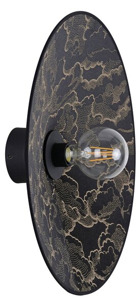 Lampă de perete MARKET SET, Gatsby, reglabil, Negru, Camera de zi, Țesătură / Textil, Design
