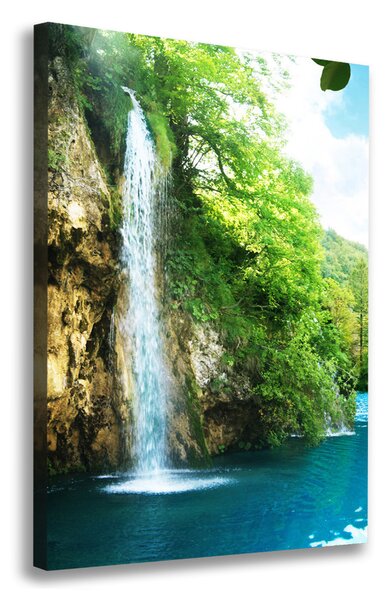 Tablou pe pânză Cascada din pădure