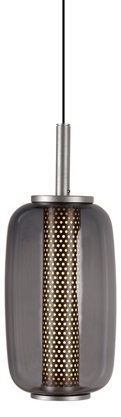 Lustră Pendul ANTIDARK, Midnight, reglabil, Gri, Camera de zi, Sticlă, Design