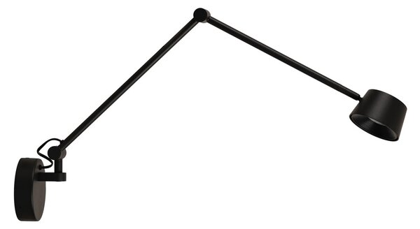Lampă de perete ANTIDARK, Direction, reglabil, Negru, Camera de zi, Metal, Modern
