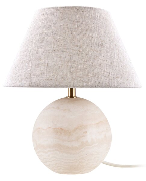 Lampă de masă Globen Lighting, Castello, Bej, Camera de zi, Țesătură / Textil, Design