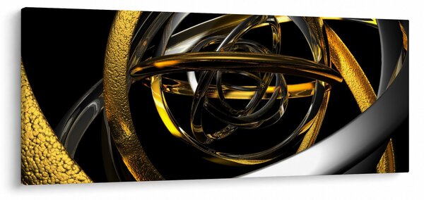 Tablou cu abstracție modernă (120x50 cm)
