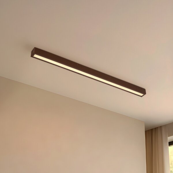 Plafoniere Lucande, Emara, reglabil, Lemn, Sala de mese, Lemn, Design