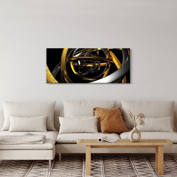Tablou cu abstracție modernă (120x50 cm)