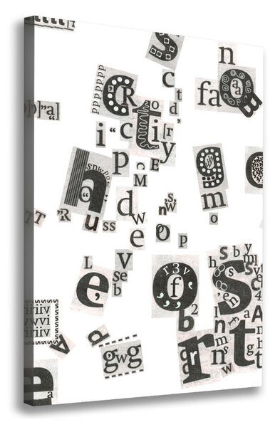 Tablou canvas Scrisori din ziare