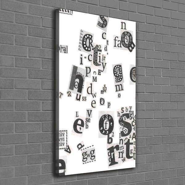 Tablou canvas Scrisori din ziare