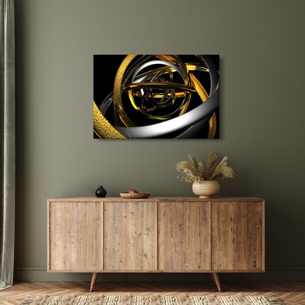 Tablou cu abstracție modernă (90x60 cm)