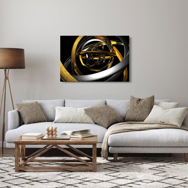 Tablou cu abstracție modernă (90x60 cm)