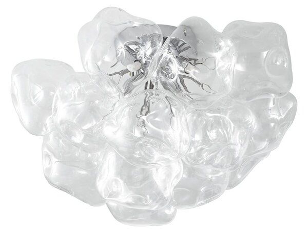 Plafoniere Lucande, Diborah, reglabil, Transparent, Zona coridorului, Sticlă, Design
