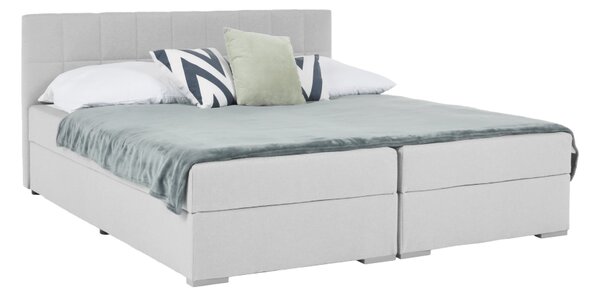 Pat tip boxspring Ferata Komfort gri deschi, 160x200 cm