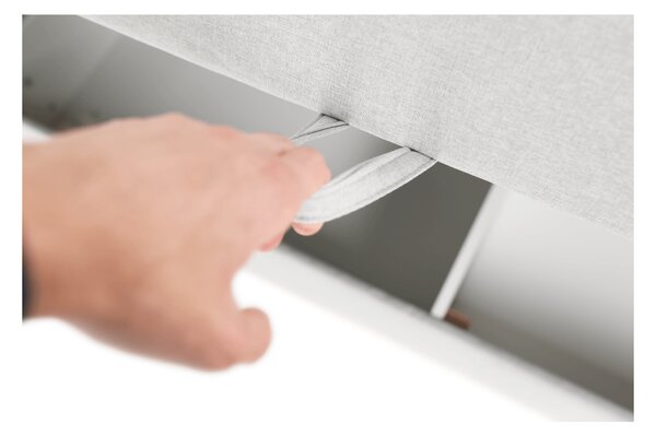 Pat tip boxspring Ferata Komfort gri deschi, 160x200 cm