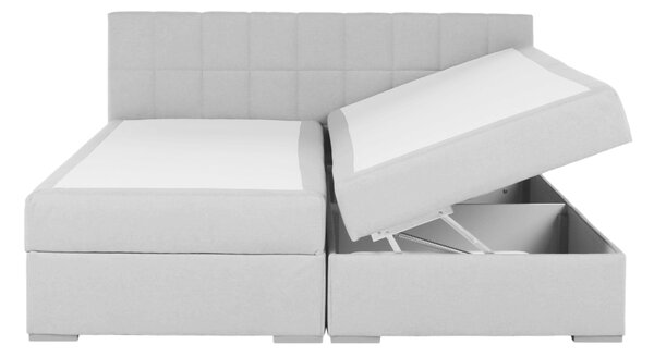 Pat tip boxspring Ferata Komfort gri deschi, 160x200 cm