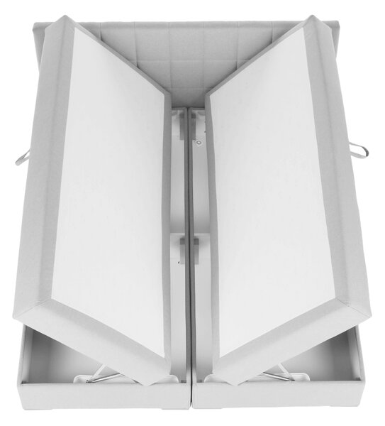 Pat tip boxspring Ferata Komfort gri deschi, 160x200 cm