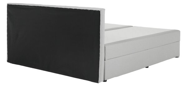 Pat tip boxspring Ferata Komfort gri deschi, 160x200 cm