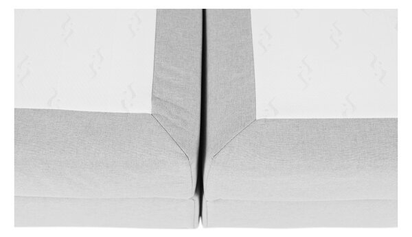 Pat tip boxspring Ferata Komfort gri deschi, 160x200 cm