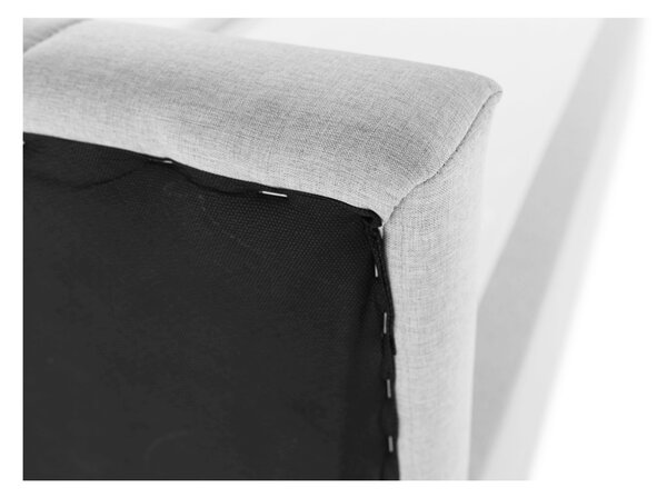 Pat tip boxspring Ferata Komfort gri deschi, 160x200 cm